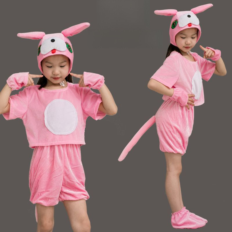💕Chỗ💕 Quần Áo Trẻ Em Động Vật Múa Trang Phục Quần Áo Cho Bé Gái 3 Đến 12 Tuổi Chó Nhỏ Trang Phục Mới Lạ Halloween Giáng Sinh