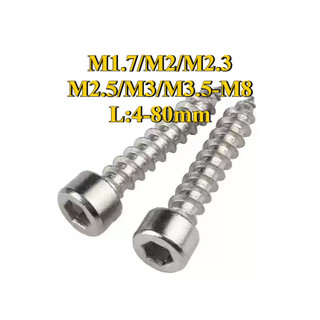 vít tự khoan/Vít Đầu Tròn/Ốc Vít Đầu Lục Giác  Bằng inox 304 Đinh vít lục giác chìm/ đinh vít gỗ loa / vít ren thưa M1.7 / M2 / M2.3 / M2.5 / M3 / M3.5 / M4 / M5 / M6 / M8 [LXY-CB-1]