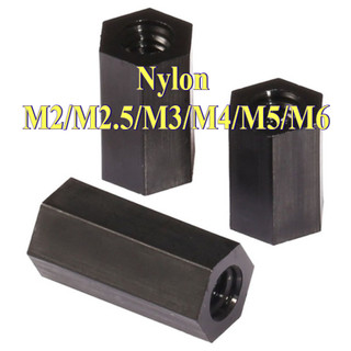 Cột Nhựa Lục Giác Cách Nhiệt Màu Đen Chuyên Dụng， Ống nối ty ren  - Nối ren M2 / M2.5 / M3 / M4 / M5 / M6 [LXY-CB-1]