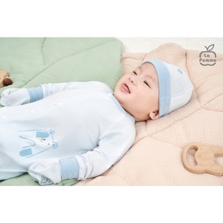 La pomme AW2025  BST La Pomme cúc thẳng Gấu yêu của mẹ - Xanh T9.2