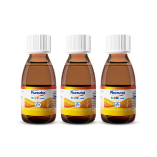 Bộ 3 Siro Pharmaton Kiddi 100ml giúp xương chắc khỏe, hỗ trợ sự phát triển toàn diện của trẻ nhờ bổ sung Lysine, Canxi v