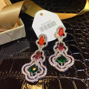 Thời Trang Hàn Quốc Ánh Sáng Thanh Lịch Sang Trọng Phong Cách Mới Bông Tai Zircon Bán Buôn