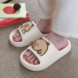 XIXITIAO Dép Dép Mùa Hè Dễ Thương Sáng Tạo Vui Nhộn Kapibara Capybara eva Casual Home Đế Mềm
