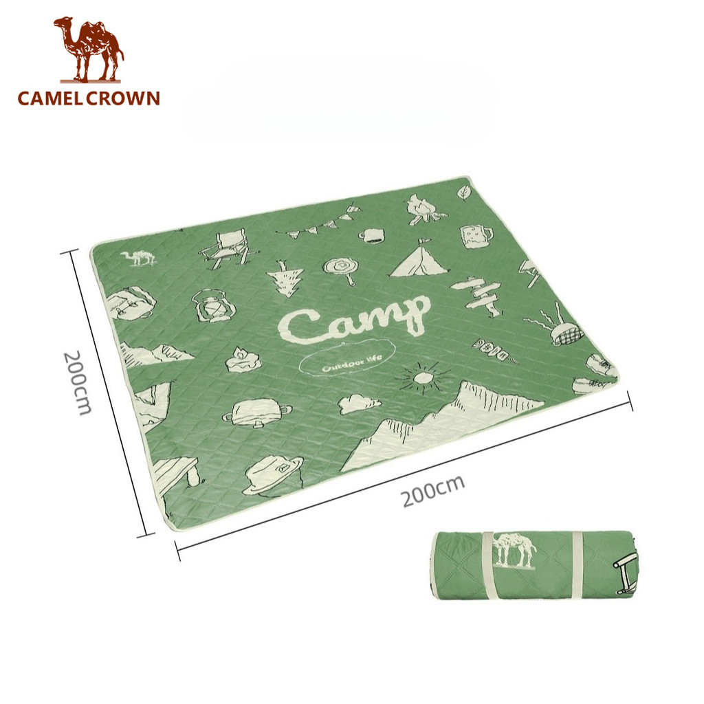 CAMEL CROWN Thảm cắm trại chống ẩm dày 200x200cm - Perfect cho dã ngoại và biển