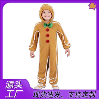 Giáng Sinh Bánh Gừng Người Trang Phục Halloween cos Trang Phục Bánh Gừng Người Jumpsuit Trang Phục Hóa Trang