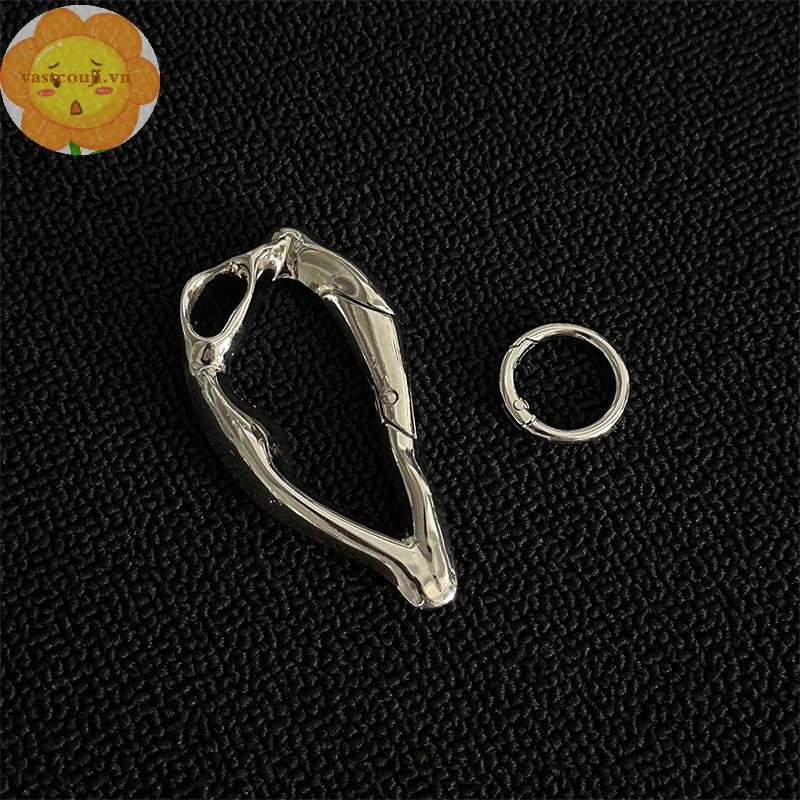 VASTJI Kim Loại Hình Đặc Biệt Carabiner Móc Khóa Đa Năng Leo Núi Xe Chìa Khóa Gothic Ba Lô Trang Trí Eo DIY Y2K VN