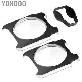 Yohooo Yohooo 2PCS Panoramic Camera Lens Guards Bảo vệ bảo vệ bảo vệ tương thích với Insta360 One R/Rs