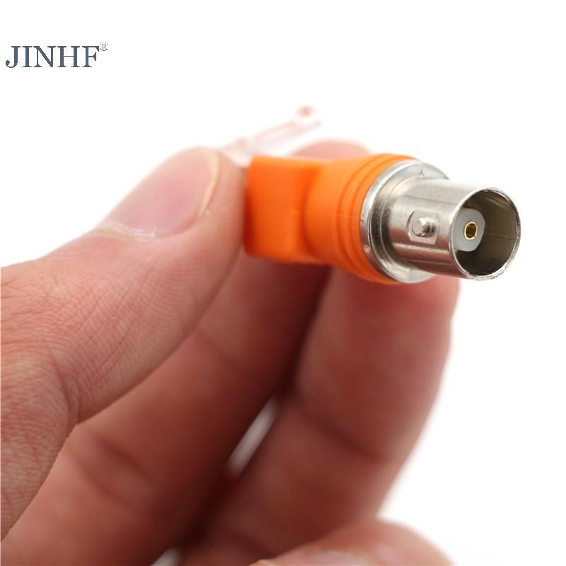 JINHF BNC Nữ sang RJ45 Nam Đồng Trục Thùng Khớp Nối Bộ Chuyển Đổi RJ45 sang RF Đầu Nối HOT