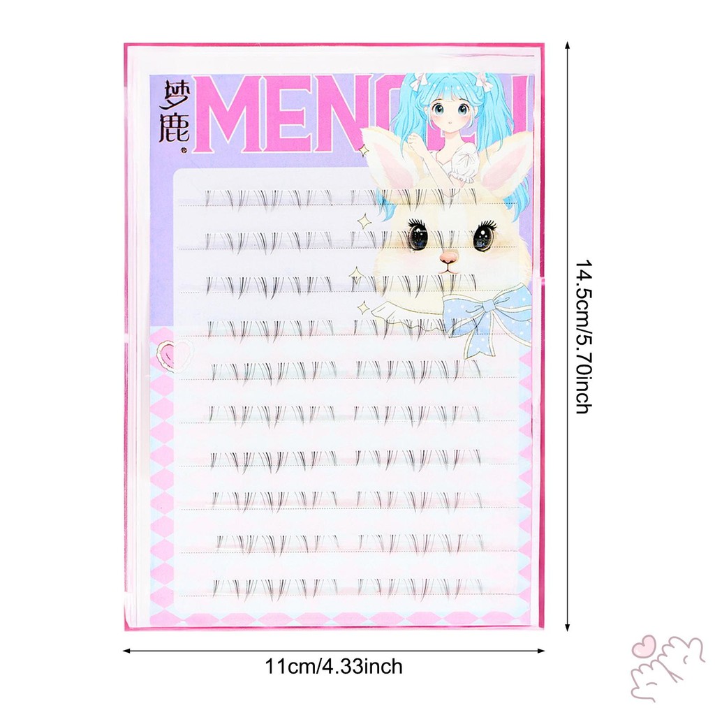 Mix 4-5mm Đáy Lash Cụm C Curl DIY Dải có thể tái sử dụng cho chương trình thời trang Khiêu vũ Đám cưới