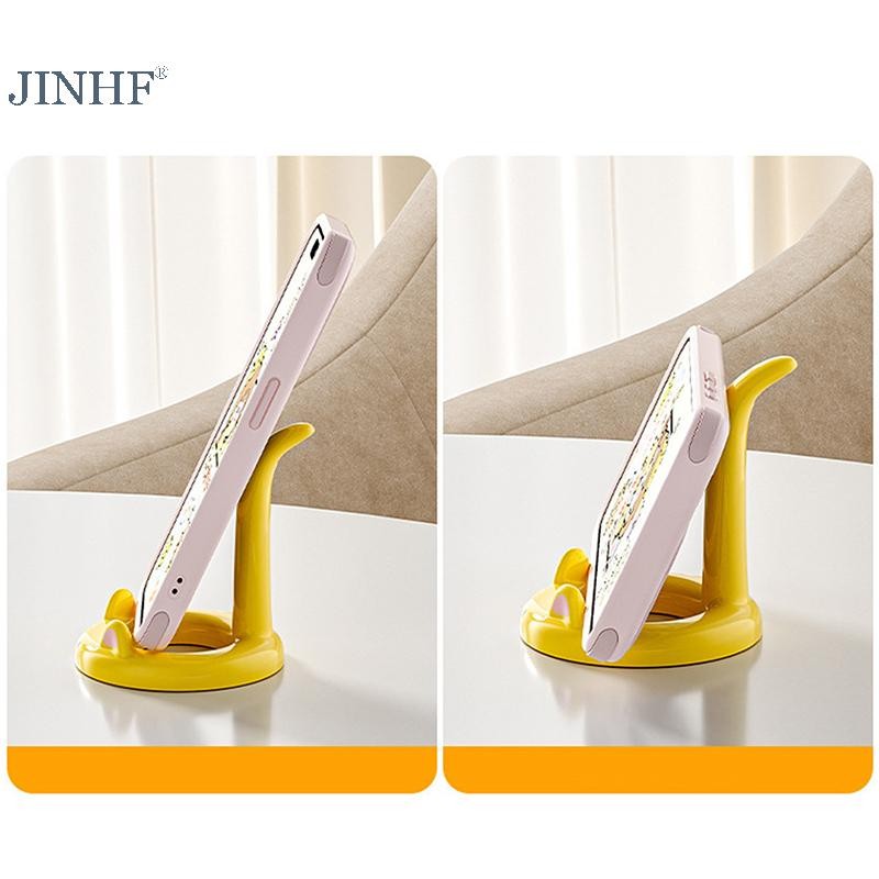 Giá đỡ điện thoại di động hoạt hình dễ thương và ngọt ngào JINHF, Giá đỡ điện thoại di động để bàn sáng tạo, có thể được sử dụng làm đồ trang trí HOT
