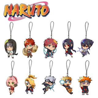 Naruto 2D Sasuke Kakashi Haruno Sakura anime peripheral cartoon mobile phone chain mobile phone lanyard high-value