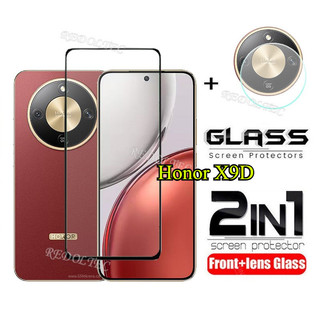 Kính cường lực 2 trong 1 Honor X9D: bảo vệ màn hình + kính camera, full keo dán