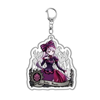 Anime Overlord Keychain Cartoon Figure Ainz Ooal Gown albedo Shalltear Bloodfallen Pendant Key Ring Bag Accessories Jewe