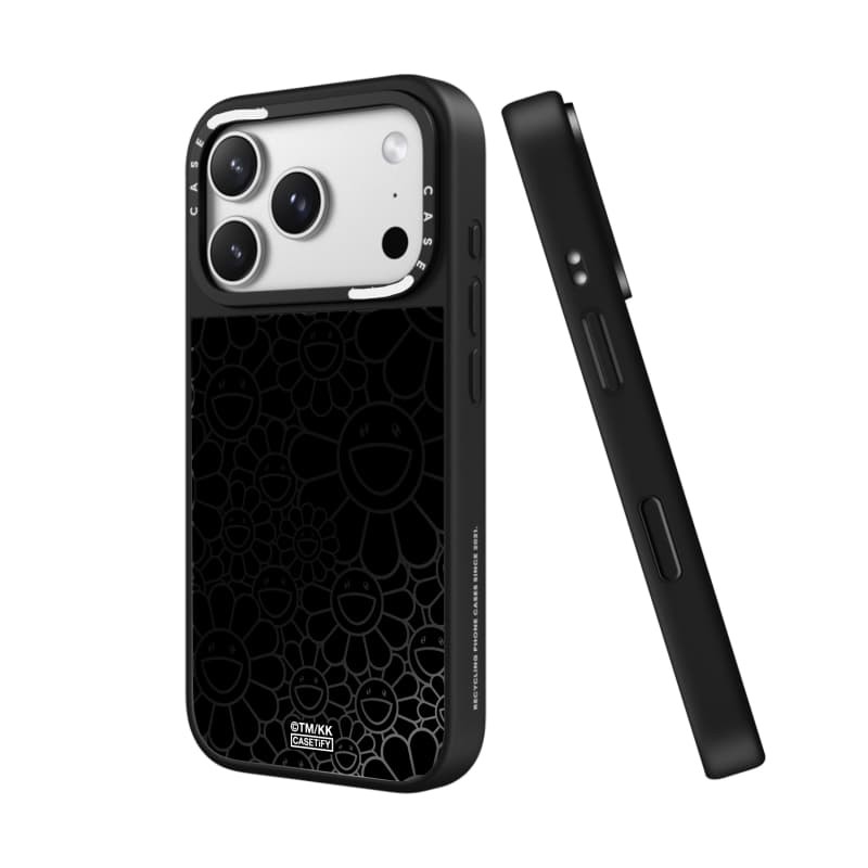 TAKASHI MURAKAMI x CASECASE: FLOWERS BLOOM MULTI-FLOWERS (RAINDOW) Ốp điện thoại iPhone hút từ tính cho iPhone 17 Air 16 15 14 13 12 Pro Max Plus logo khắc
