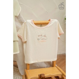 La pomme AW2025 Bộ cộc tay Mềm Mịn by La Pomme người bạn puppy T10.4