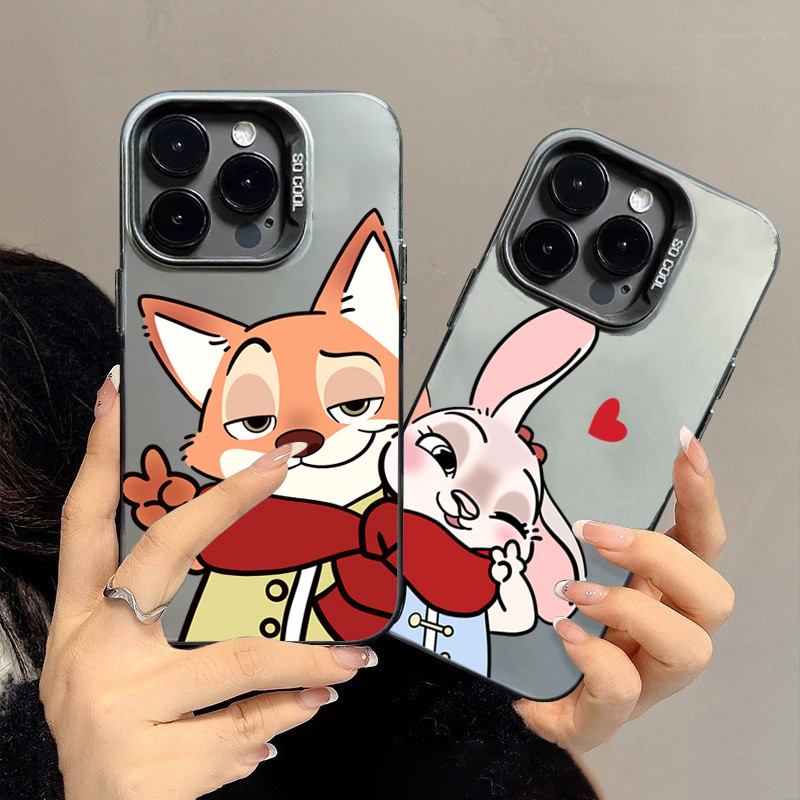 Vỏ Tương Thích Cho Redmi 15C 13X 13C 14C 12 4G Redmi Note 14 13 12 11 Pro Plus 5G 10 Pro 12S 11S Động Vật Dễ Thương Thỏ Cặp Đôi IMD Matte Cứng Chống Sốc