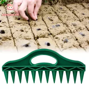 Máy rải hạt PWSEND, Dụng cụ gieo hạt thủ công đục lỗ nhanh 12 lỗ, Dụng cụ gieo hạt nhanh Máy đục đất cầm tay Dụng cụ gieo hạt giống cây trồng
