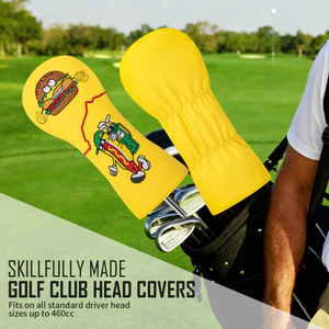Nắp đậy câu lạc bộ Golf No. 1 Fairway Vỏ câu lạc bộ bằng gỗ Hot Dog PU Chống thấm nước Mềm mại Vỏ bảo vệ đầu dày