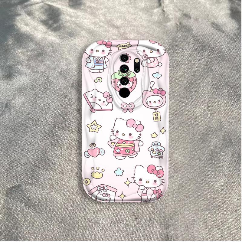 Ốp Silicon Hoạt Hình Cho Redmi 9 Note 8 Pro POCO M2 3D Nghệ Thuật Mềm Ốp lưng TPU Kitty Girl Sinh Viên Chống Sốc Ốp Lưng