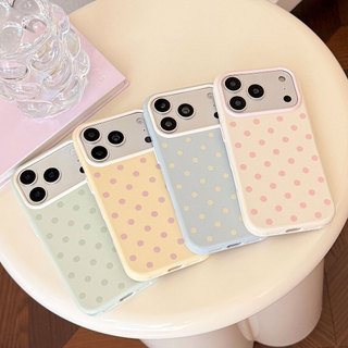 [Sheren] Ốp điện thoại chấm bi đơn giản Hàn Quốc Thích hợp cho i17 16 15 14 13 12 11 pro max Vỏ bảo vệ chống sốc