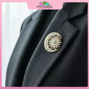 MYPANDA Nữ Trâm Cài Kim Cương Giả Mặt Trăng Hoa Mặt Trời Thời Trang Áo Pin Cho Quần Áo Mặc Thường Ngày Hoặc Trang Phục.