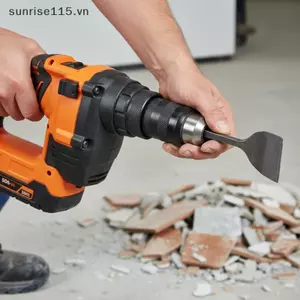 SSVN SDS Plus Xẻng Uốn Đục Ngói Chiều Dài 250mm Cho Búa Tác Động Sàn Nhanh Ngói Tường Phá Hủy Dụng Cụ Đổi Mới.