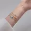 E-WOITD Luy Goldstone Vòng tay Sự giàu có Thu hút Sunstone Vòng tay Retro Niche Quà tặng E-WOITD