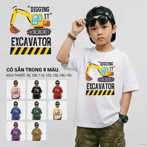 Áo phông trẻ em hoạt hình bé trai từ 2-12 tuổi mềm mại phong cách Hàn Quốc