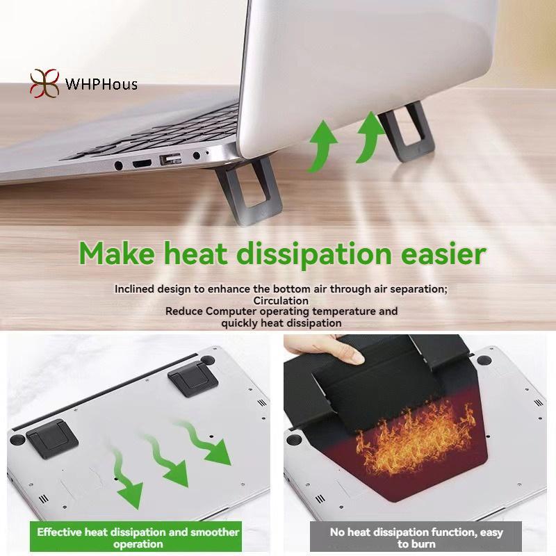 < WHPHous-t > 2 Chân Đế Laptop Mini Gấp Có Thể Điều Chỉnh Giá Đỡ Di Động Siêu Mỏng Cho Máy Tính Xách Tay Xiaomi Giá Đỡ Làm Mát Bàn Phím Hỗ Trợ Đẹp