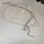 AqToCna Sáng Bóng Bướm Nối Ngọc Trai Nelace Cho Nữ Ngọt Ngào Đơn Giản Xương Đòn Dây Xích Choker Xu Hướng Mặt Dây Chuyền Trang Sức AqToCna