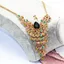 Hàng Ngày Đẹp Phóng Đại Tinh Tế Con Công Full Kim Cương Vòng Cổ Nữ Retro Hợp Kim Kẽm Xương Đòn Dây Chuyền Áo Len Dây Xích Phụ Kiện N202026-6-11