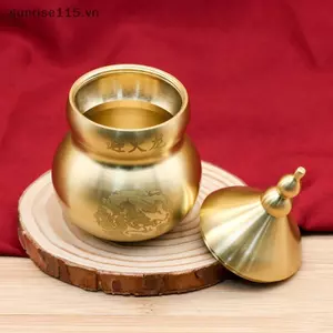 SRVN Phong Thủy Đồng Trung Quốc Wu Lou Bầu Kho Báu Tượng Trang Trí Nhà Cửa Bàn Kệ Sách Đồ Trang Trí Bảo Vệ Tài lộc.