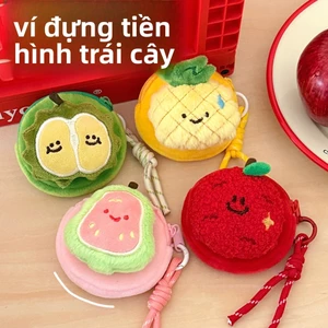 Trái Cây Dễ Thương Ví Đựng Tiền Xu Búp Bê Sling Mặt Dây Chuyền Túi Bé Gái Trang Trí Túi Tai Nghe Mặt Dây Chuyền