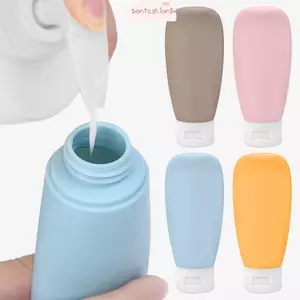 ITRUMPET 4 Chai nạp lại 60ml, Hộp đựng mỹ phẩm cỡ du lịch Đóng gói kem dưỡng da, Dụng cụ trang điểm di động Chai nhựa rỗng Dầu gội Mỹ phẩm
