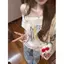 Cổ chéo Pure Desire Một vai Hot Girl Áo thun ngắn tay gợi cảm dành cho nữ lệch vai