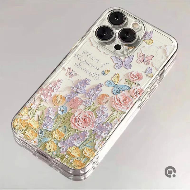 Ốp Điện Thoại Hoa Bướm Nhiều Màu Sắc Cho VIVO V70 FE V60 Lite 5G V50 Lite V40 Y05 Y04 Y36 Y15S V23E Ốp Silicon Mềm Trong Suốt