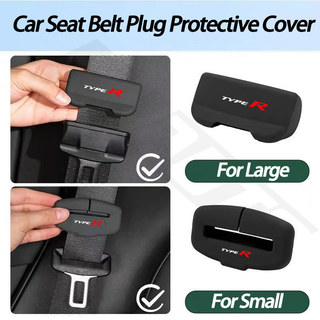 Honda Type R Dây An Toàn Ô Tô Khóa Bảo Vệ Bao Silicon Mềm Chống Va Chạm Vỏ Dây An Toàn Ô Tô Cắm Dành Cho Thành Phố Civic HRV BRV CRV WRV Brio Fit Vezel Jazz Accord RS Nội Thất