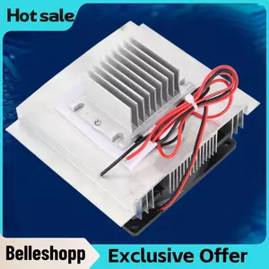 Belleshopp Belleshopp Quạt Peltier Máy điều hòa nhiệt độ Mô-đun làm lạnh làm lạnh 60W XD-35 Hệ thống làm mát Bộ tản nhiệt Bộ tản nhiệt để làm mát không gian nhỏ (Không có quạt đầu lạnh)