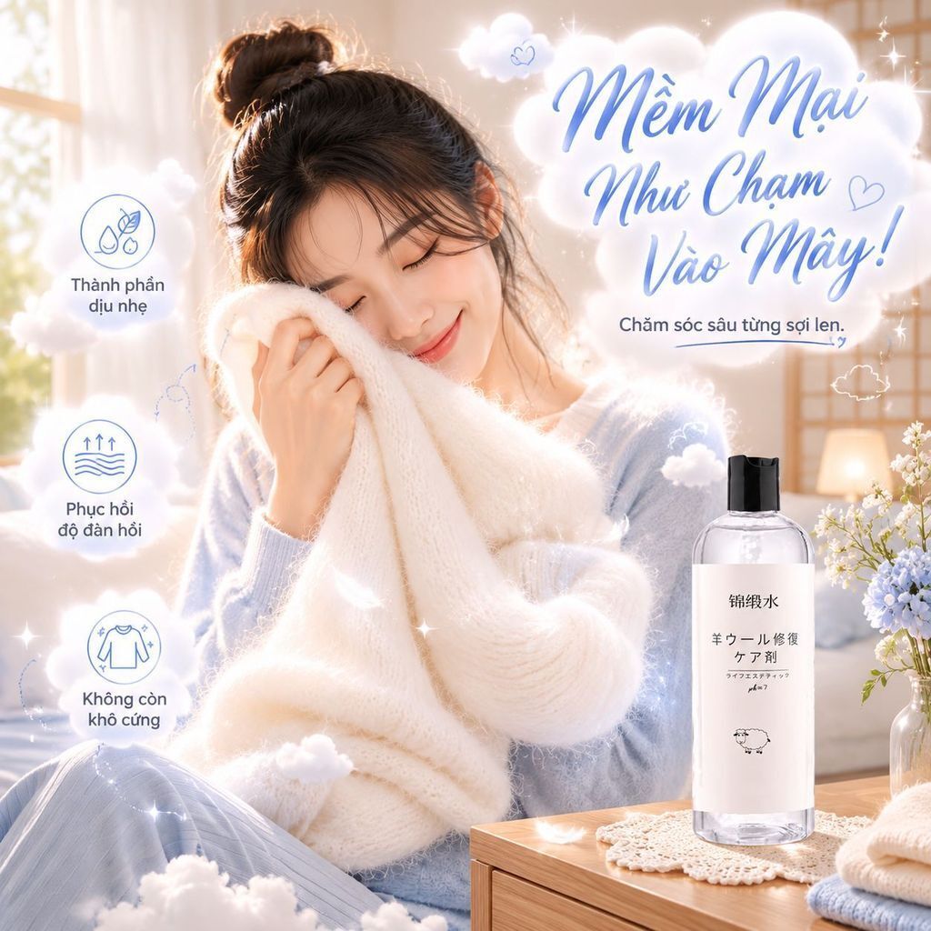 ⚡Hiệu quả phục hồi co rút len dung dịch phục hồi|Làm xốp mềm áo len thuốc dưỡng xốp|Tại nhà thuốc phục hồi co rút áo len
