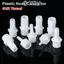 FANIELLAPOWELL 1 / 10 Đầu nối ống, Phụ kiện đường ống 4 / 6 / 8 / 10 / 12 / 14 / 16 / 18 / 20mm Khớp nối ống, Hệ thống tưới nhỏ giọt ID bền bỉ Nhựa 1 / 2 Inch cho Barb