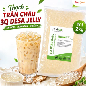 Thạch Trân Châu 3Q DESA Jelly 2kg, Topping Dai Giòn Thơm Ngon Hấp Dẫn