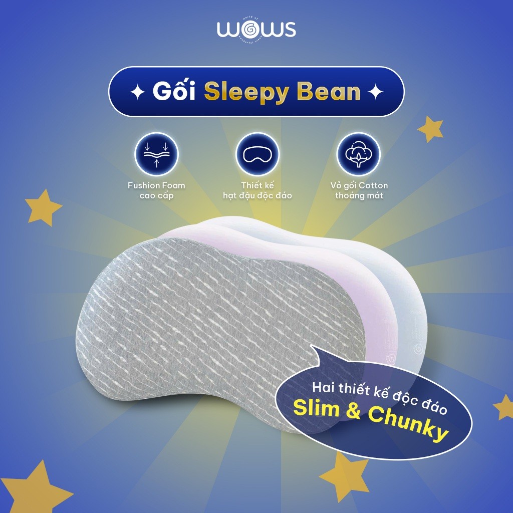Gối WOWS Sleepy Bean