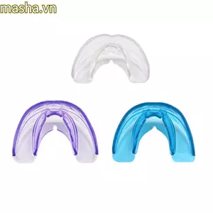 Bảo vệ miệng, Bảo vệ răng màu xanh tím chuyên nghiệp, Tấm chắn nướu đấm bốc bằng silicon dành cho người lớn Trẻ em