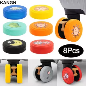 KANGN Vali Bảo Vệ Bánh Xe Nhẫn, Chống Sốc Chống Trượt Hành Lý Bánh Xe Bảo Vệ, Silicon Di Động Giảm Mài Mòn Bánh Xe Giảm Tiếng Ồn Hành Lý Bánh Xe Du Lịch