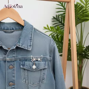 AqToCna Tính Khí Kim Cương Giả Rỗng Bướm Thắt Lưng Dụng Cụ Có Thể Điều Chỉnh Eo Bule Quần Jean Thời Trang Cố Định Eo Bule AqToCna