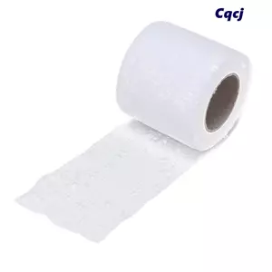 CQCJ 1 Chiếc Vải Tuyn Lấp Lánh, Kim Sa Lấp Lánh Tôn Mài Mòn Vải Tuyn Cuộn, Di Động Nhẹ Lưới Ruy Băng Trang Trí Đám Cưới
