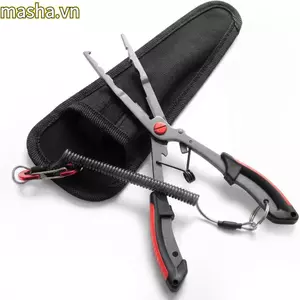 Dụng cụ kìm câu cá, Dụng cụ tháo móc cá đa chức năng bằng thép không gỉ, Dụng cụ cắt dây chống trượt chống ăn mòn di động Dụng cụ câu cá