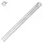 HFTOY Zero Glare Satin Chrome Chuyên nghiệp Thước thép không gỉ 15-100CM Công cụ kỹ sư thợ máy để vẽ thiết kế lớp học ~