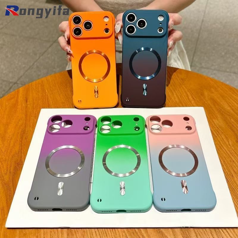 Ốp Điện Thoại Từ Tính Không Khung Cho Huawei Nova 12 11 10 Honor 300 200 100 90 Pro Magic 7 6 5 Pro 5G 4G Vỏ Dễ Thương Chuyển Đổi Đơn Giản Tản Nhiệt Vỏ Sạc Không Dây Cứng