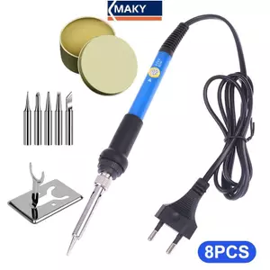 MAKY 220v 60w Hàn Sắt Oril Bộ Hàn Điện Nhiệt Độ Có Thể Điều Chỉnh Ph Cắm Heavy Duty Cho Gia Đình Sửa Chữa Mạch Dụng Cụ Hàn VN